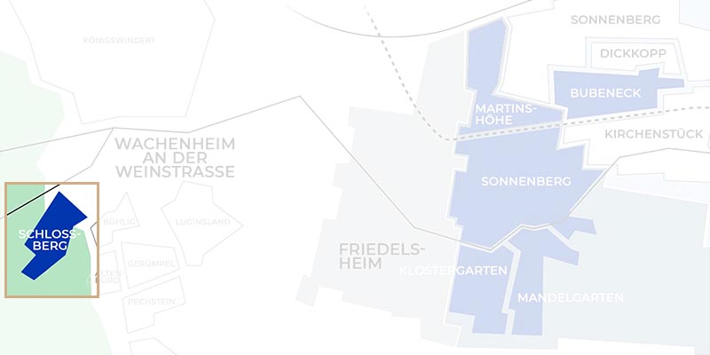 Blaul Lagekarte Schlossberg