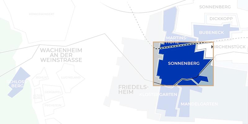 Blaul Lagekarte Sonnenberg